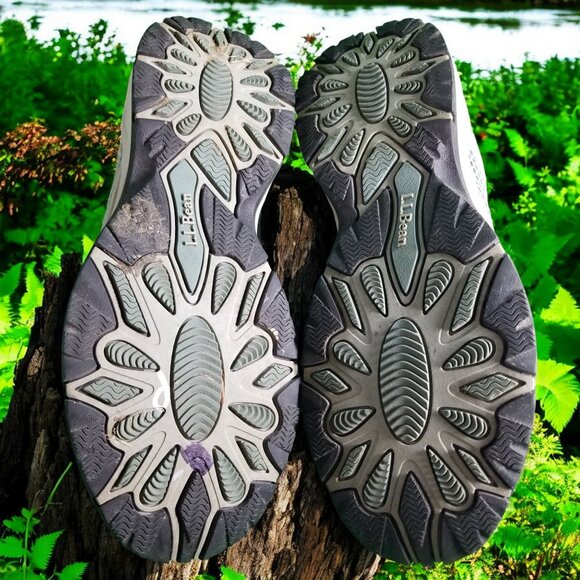 LL Bean Women's Size 7.5 Blue Mesh Hiking Trail Shoes 11703 - Picture 7 of 8